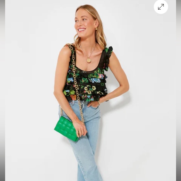 Tuckernuck Juniper Holden Suede Woven Crossbody Bag - Picture 2 of 9